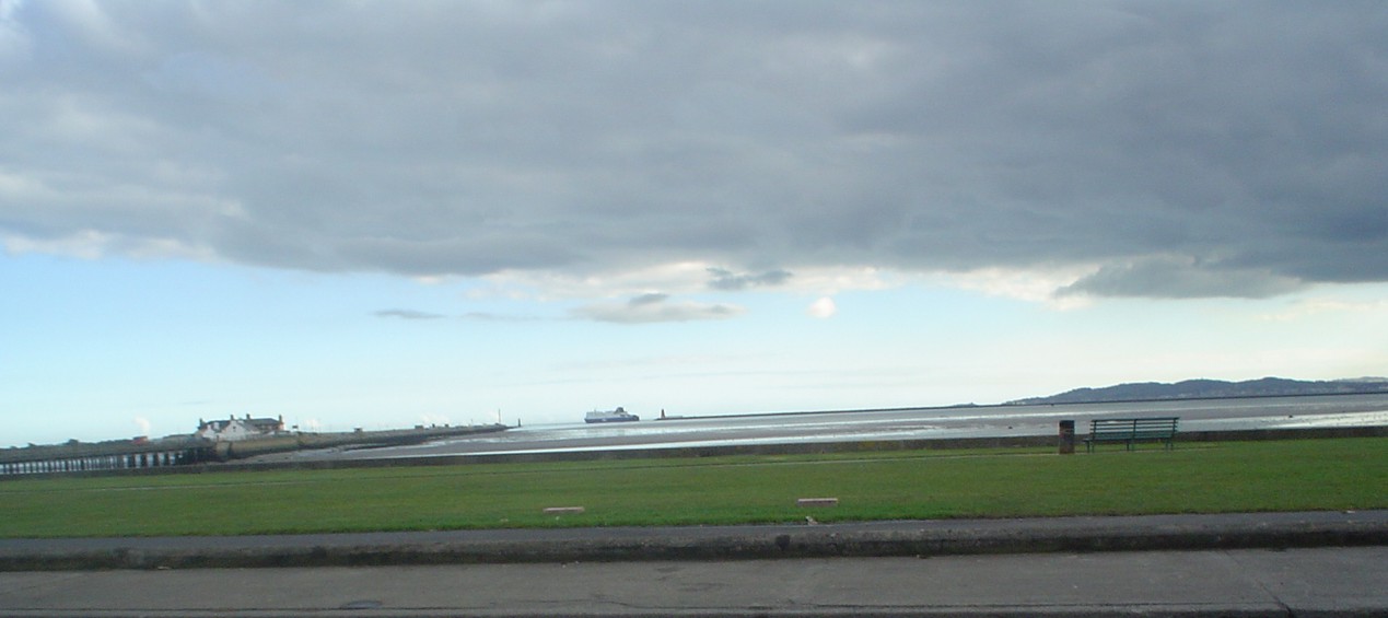 Entrance to Dublin Port as seen from the Seafront in Clontarf