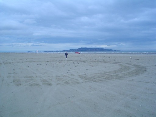 The Beach at Dollymount with Howth Head in Background