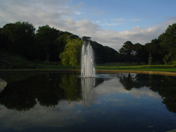 The Fountain at the Pond in St. Anne's Park in full flow.