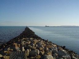 The Half-Tide wall - Part of the entrance to Dublin Port